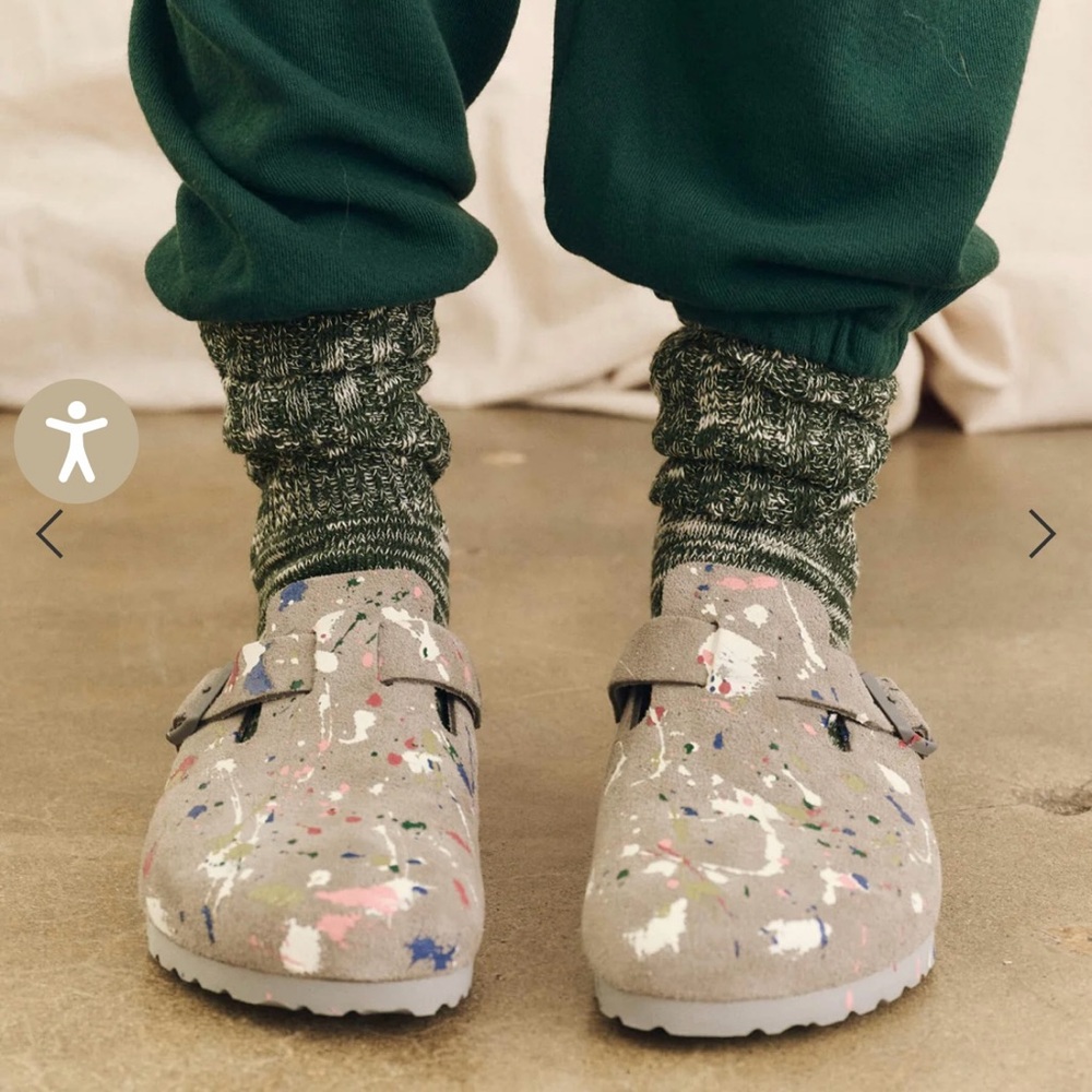 The Great x Birkenstock   BOSTON COIN BIRKENSTOCK WITH PAINT